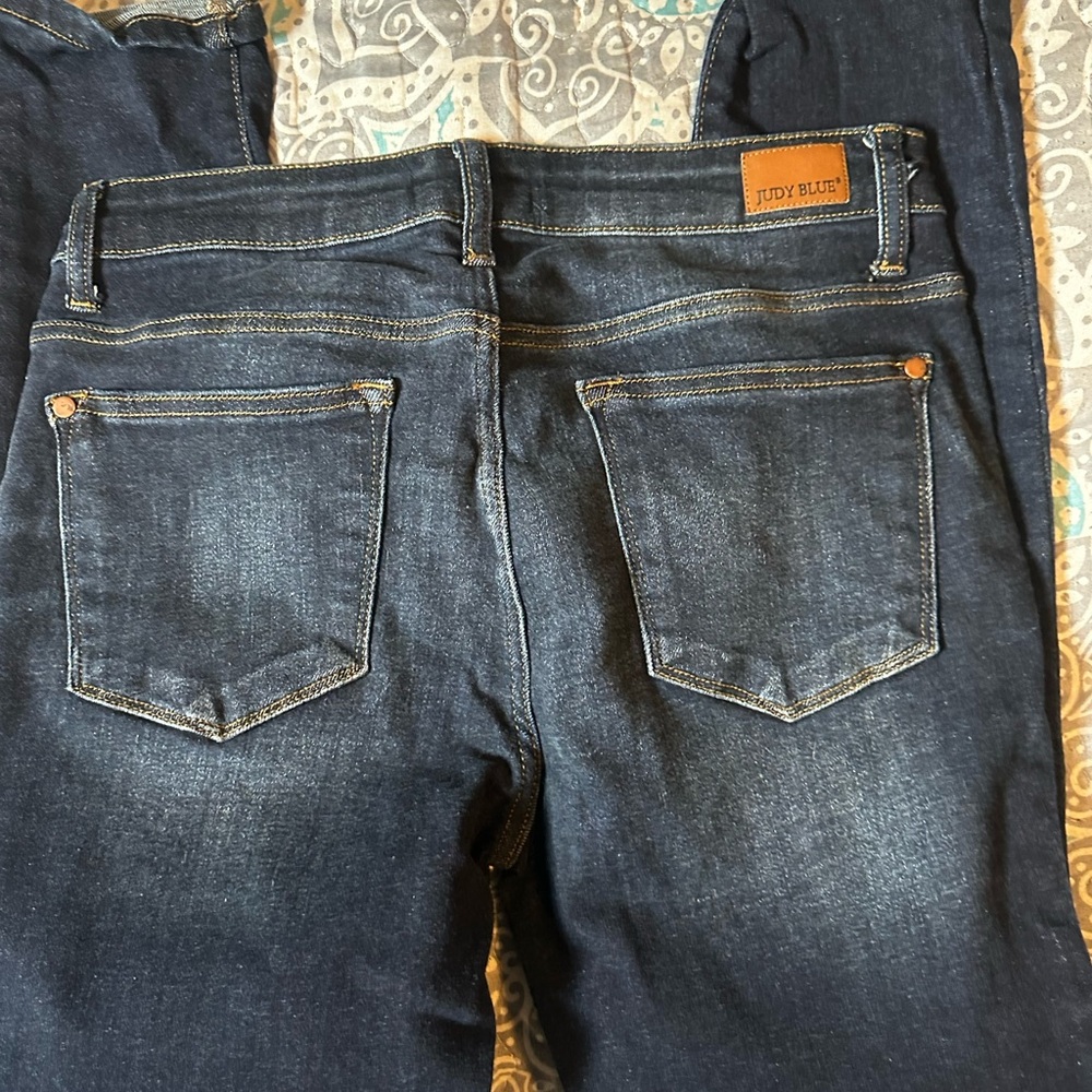 Judy Blue Women's Skinny Jeans - Deep Indigo - Picture 3 of 5